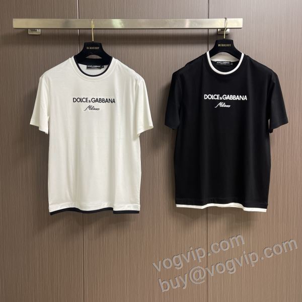 ドルチェ＆ガッバーナ Dolce&Gabbanaスーパーコピー 2026爆買い格安 NXZDG020 半袖Tシャツ 2色可選 今買い◎得