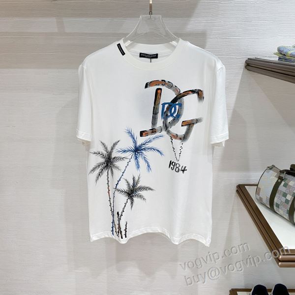 2026年モデル入荷 ドルチェ＆ガッバーナ スーパーコピー 高品質 人気 NXZDG023 半袖Tシャツ 2色可選