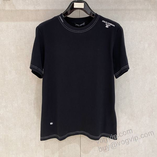 半袖Tシャツ ドルチェ＆ガッバーナ コピー ブランド 2026年モデル入荷 NXZDG025 2色可選 綺麗に決まるフォルム！