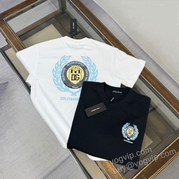 人気ブランド  ドルチェ＆ガッバーナ Dolce&Gabbanaブランドコピー 2026最新入荷 NXZDG033 半袖Tシャツ 2色可選