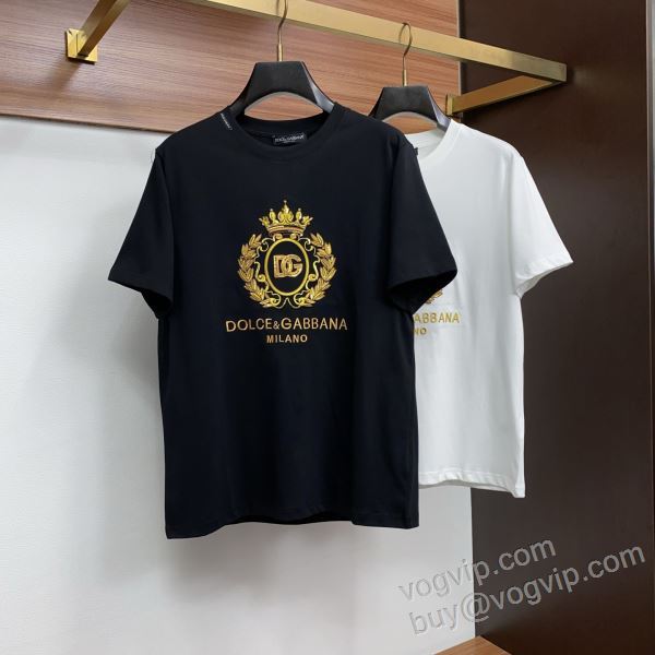 半袖Tシャツ 大好評 ドルチェ＆ガッバーナ スーパーコピー 2026超激得高品質 NXZDG045 2色可選