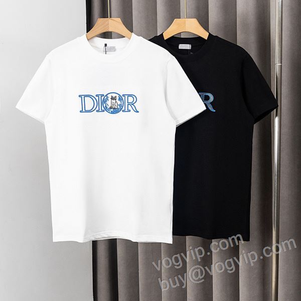 ディオール ブランドコピー 2026年モデル入荷 NXZDIOR001 半袖Tシャツ 2色可選 海外限定ライン