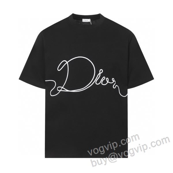 ディオール DIOR偽物ブランド コーデ 知的なムードを演出 NXZDIOR019 半袖Tシャツ 4色可選 2026お得大人気