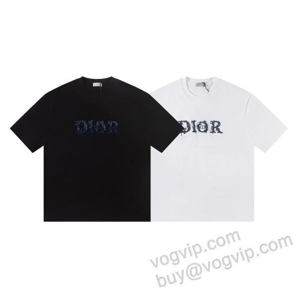 落ち着いた質感 ディオール ブランドコピー NXZDIOR023 半袖Tシャツ 2色可選 2026お買い得大人気
