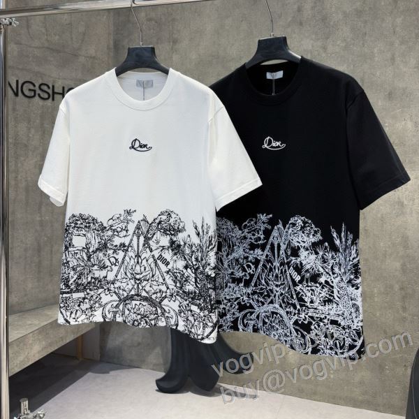 2026超激得高品質 ディオール 偽物ブランド NXZDIOR030 半袖Tシャツ 2色可選 耐久性に優れ