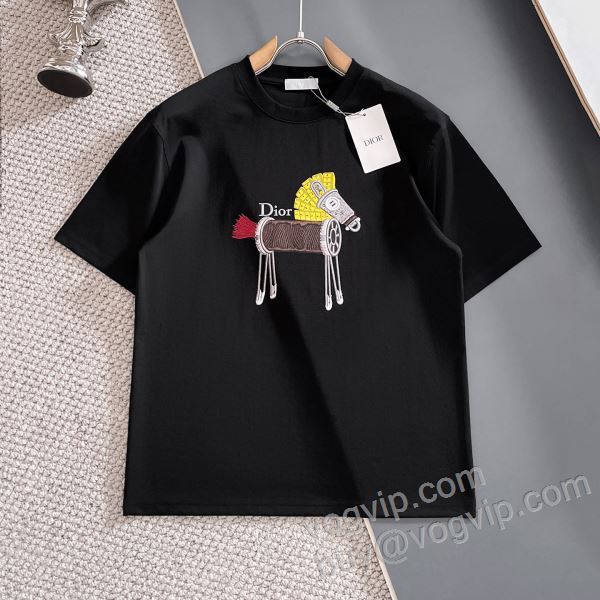 ディオール DIORスーパーコピー 激安 NXZDIOR039 高級感を備えている 半袖Tシャツ 2色可選 2026高級品 通販