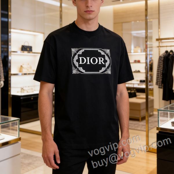 ディオール 2026限定セール高品質 NXZDIOR059 半袖Tシャツ 高品質 人気 2色可選 DIORコピー ブランド