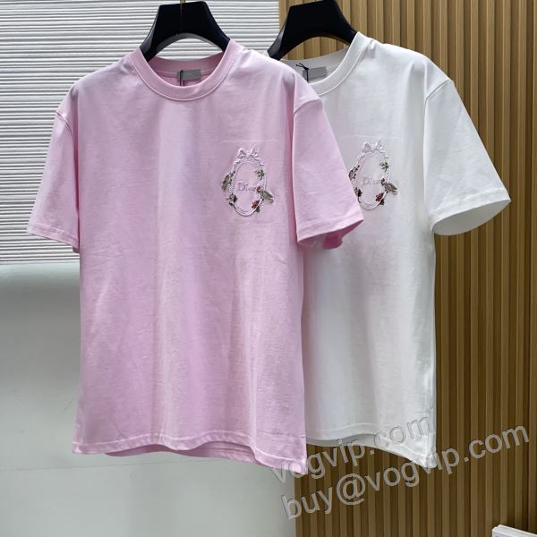 2026最安値新作 ディオール コピー ブランド NXZDIOR070 半袖Tシャツ 2色可選 海外セレブ愛用