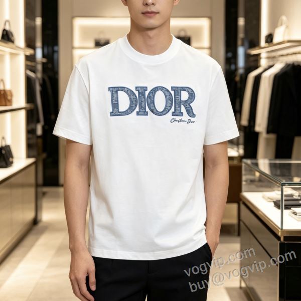 ディオール ブランド 偽物 通販 2026年モデル入荷 NXZDIOR078 半袖Tシャツ 2色可選 争奪戦必至