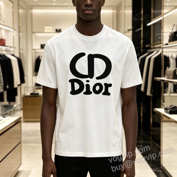 半袖Tシャツ 2色可選 ディオール 偽物ブランド 2026年モデル入荷 NXZDIOR081 おしゃれに絶大な人気の