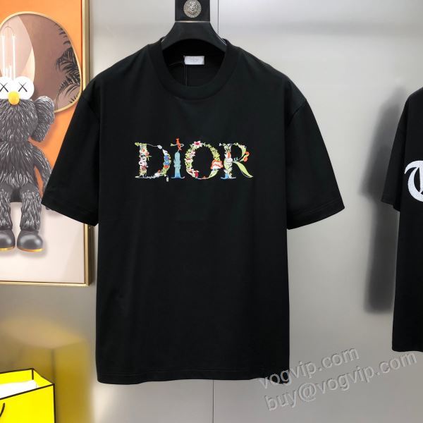 ディオール ブランドコピー 落ち着いた質感 NXZDIOR096 半袖Tシャツ 2色可選 2026お得大人気