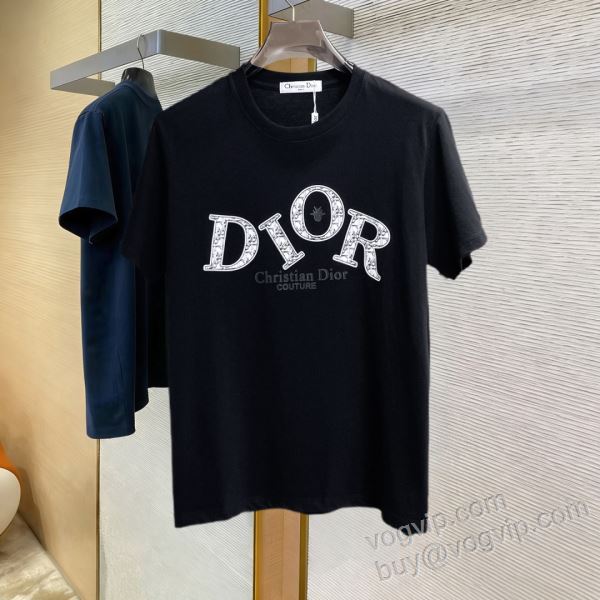 ディオール 2026超人気新品 NXZDIOR111 半袖Tシャツ 2色可選 肌触りの気持ちい? DIORブランド 偽物 通販