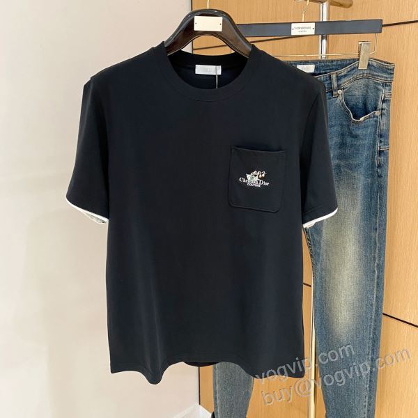 特別人気感謝SALE ディオール ブランド 偽物 通販 2026驚きの破格値人気 NXZDIOR122 半袖Tシャツ 3色可選