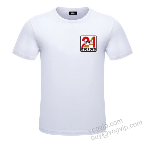 DSQUARED2ブランド 偽物 通販 2026春夏季超人気 NXZDS016 ディースクエアード 半袖Tシャツ 2色可選 肌触りのいい