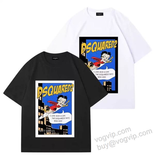 特別人気感謝SALE ディースクエアード ブランド 偽物 通販 NXZDS027 半袖Tシャツ 3色可選 2026割引セール
