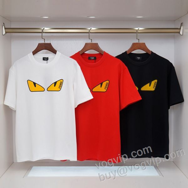 フェンディ ブランドコピー 2026最安値新作登場 NXZFEN001 半袖Tシャツ 3色可選 【激安】