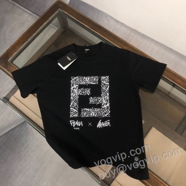 ～希少 フェンディ FENDIスーパーコピー 激安 2026数量限定格安 NXZFEN017 半袖Tシャツ 2色可選