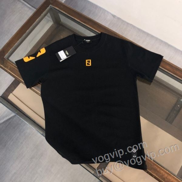 フェンディ 2026数量限定格安 NXZFEN020 半袖Tシャツ FENDIスーパーコピー 3色可選 お買得