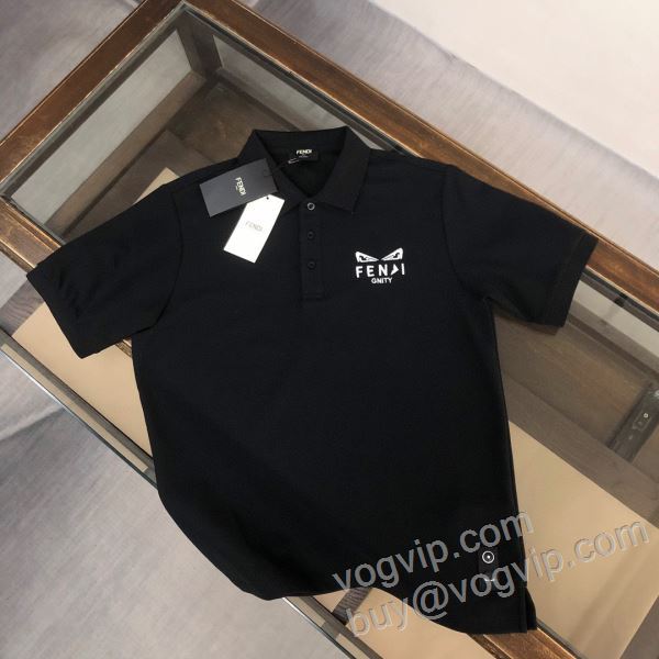2026人気セール新作 フェンディ コピー ブランド NXZFEN026 半袖ポロシャツ 2色可選 超人気美品◆