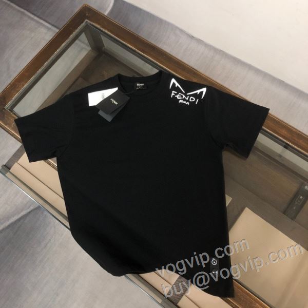 絶大な人気を誇る フェンディ FENDIスーパーコピー NXZFEN035 半袖Tシャツ 2色可選 2026品質保証定番人気