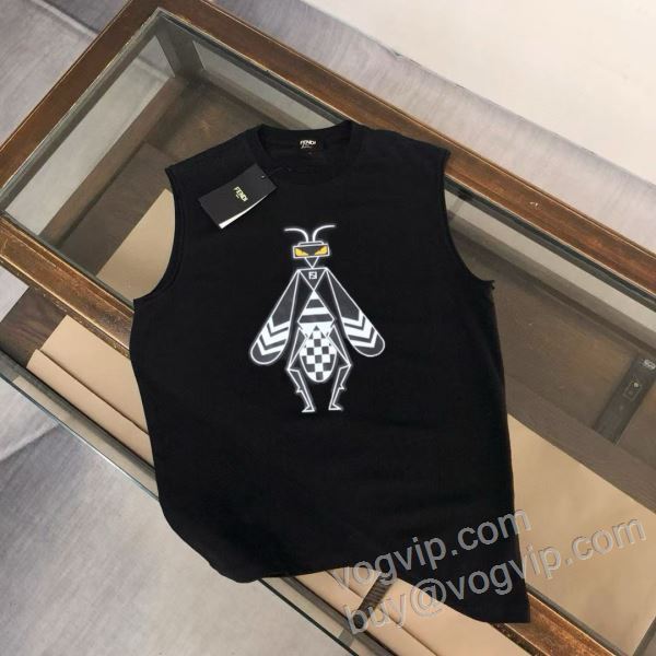 フェンディ 2026品質保証定番人気 NXZFEN036 タンクトップ 2色可選 FENDIコピー スタイルアップ効果