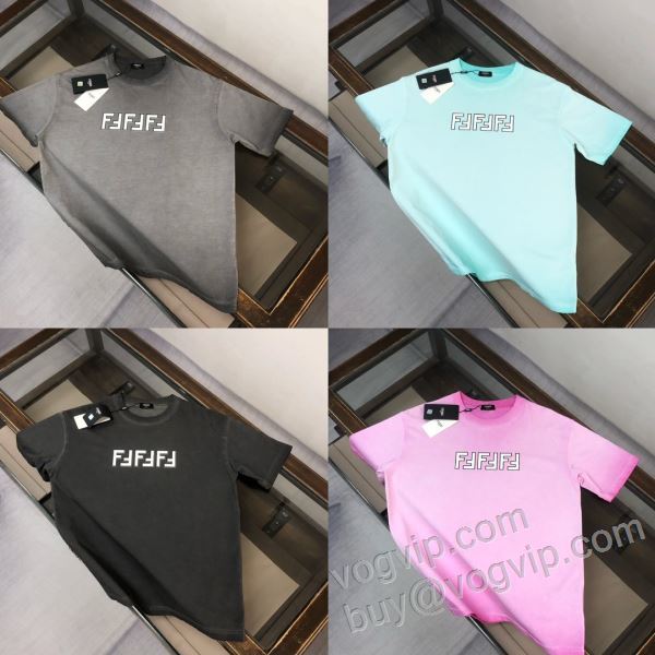2026春夏季新作 フェンディ FENDI NXZFEN046 半袖Tシャツ 4色可選 スーパーコピー信用できるサイト 魅力的