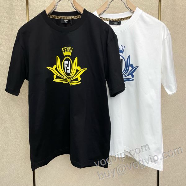 フェンディ FENDI 2026超激得高品質 NXZFEN049 半袖Tシャツ お洒落に魅せる 2色可選 スーパーコピー 優良サイト