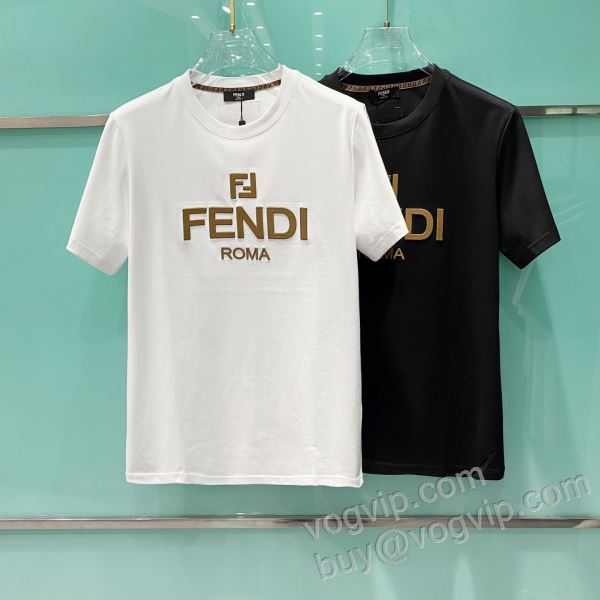 超目玉 フェンディ FENDI NXZFEN051 半袖Tシャツ 2色可選 最高N級ブランドコピー 2026超激得高品質