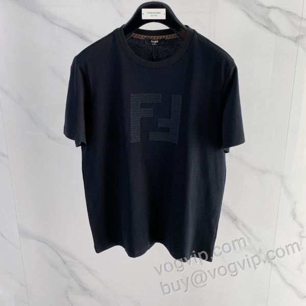 2026爆買い品質保証 フェンディ FENDI NXZFEN054 大好評 半袖Tシャツ 2色可選 最大級ブランドコピー通販優良店