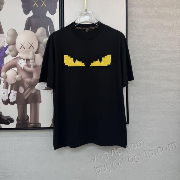 フェンディ コピーブランド 2026お得100%新品 NXZFEN061 半袖Tシャツ 芸能人に愛用者続出