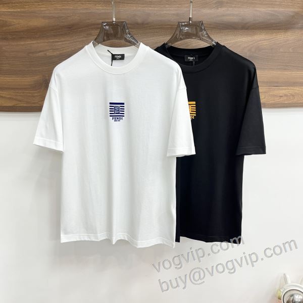2026春夏季超人気 フェンディ FENDIブランドコピー NXZFEN066 半袖Tシャツ 2色可選 日本未入荷モデル
