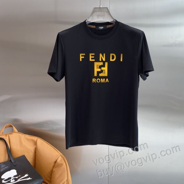 フェンディ FENDI 2026爆買い低価 NXZFEN077 半袖Tシャツ 2色可選 ブランドスーパーコピー 高級感漂わせる