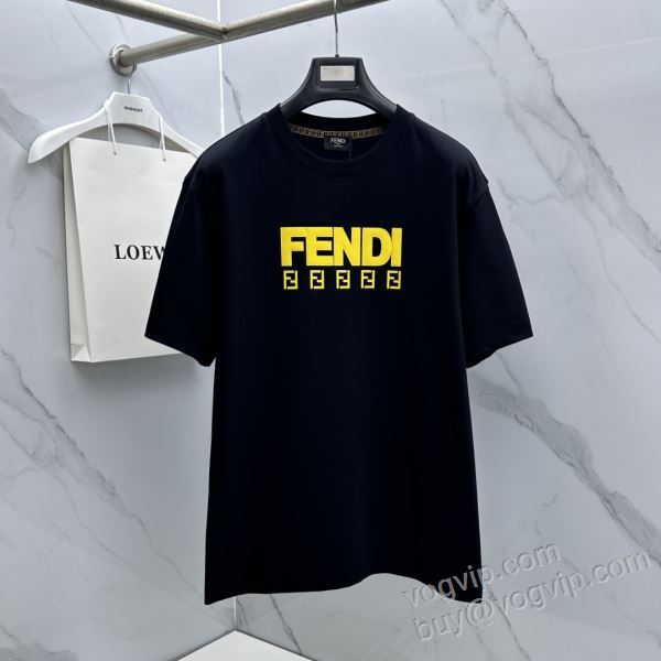 美品！ フェンディ ブランド 偽物 通販 2026春夏季超人気 NXZFEN084 半袖Tシャツ 2色可選