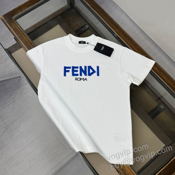半袖Tシャツ フェンディ スーパーコピー 2026爆買い定番人気 NXZFEN103 4色可選 ◆モデル愛用◆