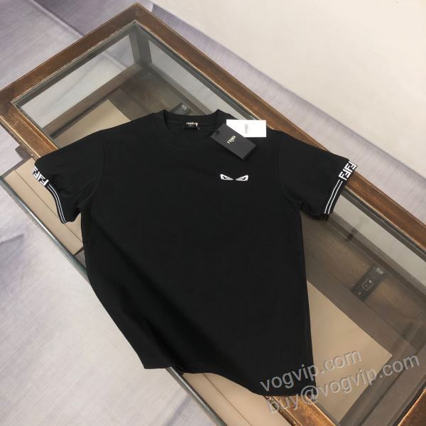 フェンディ コピー 2026高級品 通販 NXZFEN104 半袖Tシャツ 3色可選 超人気美品◆