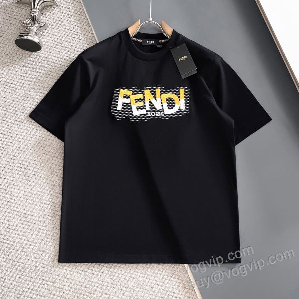 高級感ある フェンディ FENDIスーパーコピー 激安 NXZFEN118 半袖Tシャツ 2色可選 2026数量限定本物保証