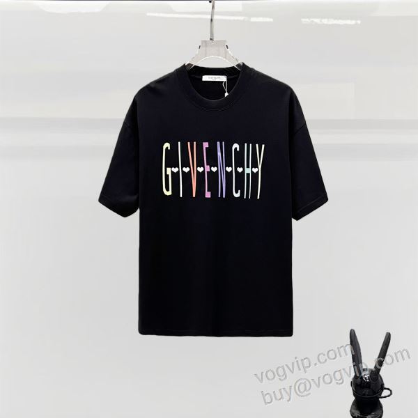2026年モデル入荷 ジバンシィ ブランド 偽物 通販 NXZGVC069 もっとも高い人気を誇る 半袖Tシャツ 2色可選