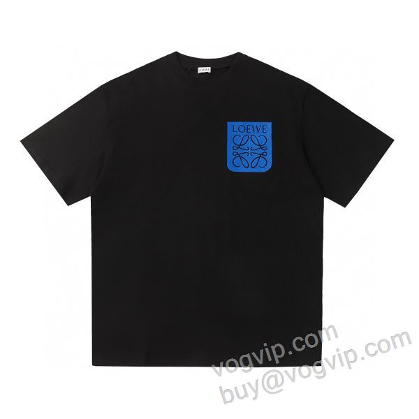 ロエベ ブランドコピー 2026年モデル入荷 NXZLOE001 半袖Tシャツ 2色可選 海外限定ライン