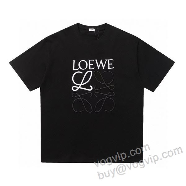 ロエベ ブランド 偽物 通販 2026春夏季超人気 NXZLOE005 半袖Tシャツ 2色可選 今一番HOTな新品