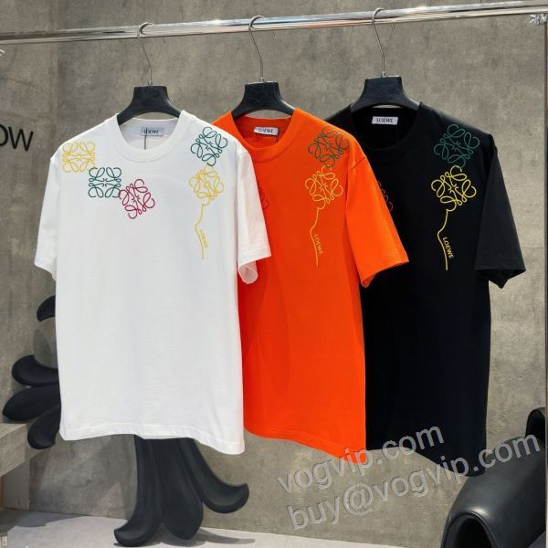 ロエベ LOEWEスーパーコピー 激安 2026お買い得高品質 NXZLOE017 半袖Tシャツ 3色可選 チノパン 狙える優秀アイテム