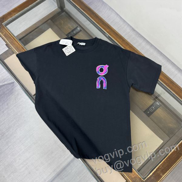 半袖Tシャツ 柔らかな質感 ロエベ ブランドスーパーコピー 2026超人気新品 NXZLOE032 3色可選