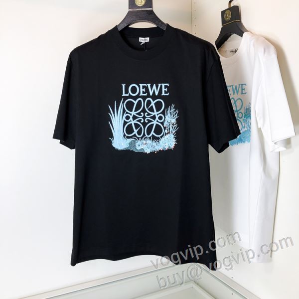 ロエベ 2026高級品 通販 NXZLOE036 半袖Tシャツ LOEWEコピー 2色可選 利便性に優れ