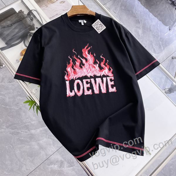 売れ筋のいい ロエベ LOEWEコピー ブランド 2026品質保証定番人気 NXZLOE037 半袖Tシャツ 2色可選