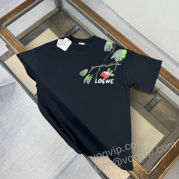 ロエベ LOEWE 2026最安値高品質 NXZLOE049 半袖Tシャツ 2色可選 高品質なスーパーコピー商品 可愛く上品な雰囲気