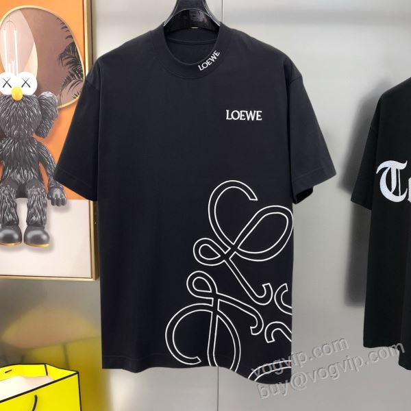 ロエベ ブランドコピー 2026人気セール定番 NXZLOE052 半袖Tシャツ 2色可選 今話題の最新作