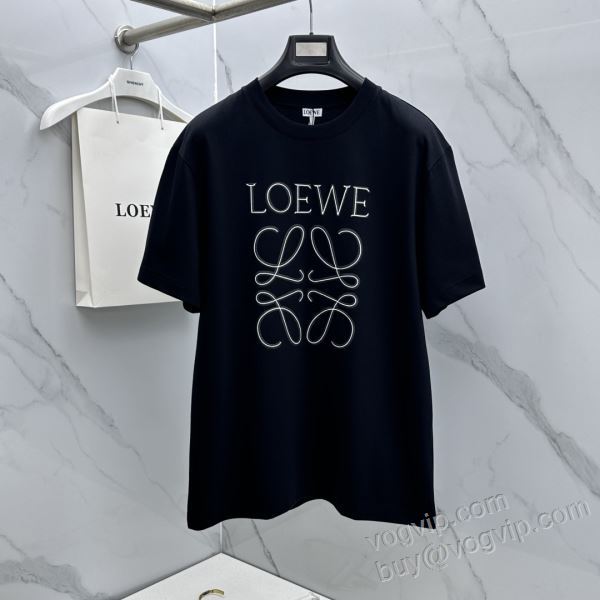 韓国の人気 ロエベ コピー NXZLOE054 半袖Tシャツ 2色可選 2026人気セール定番