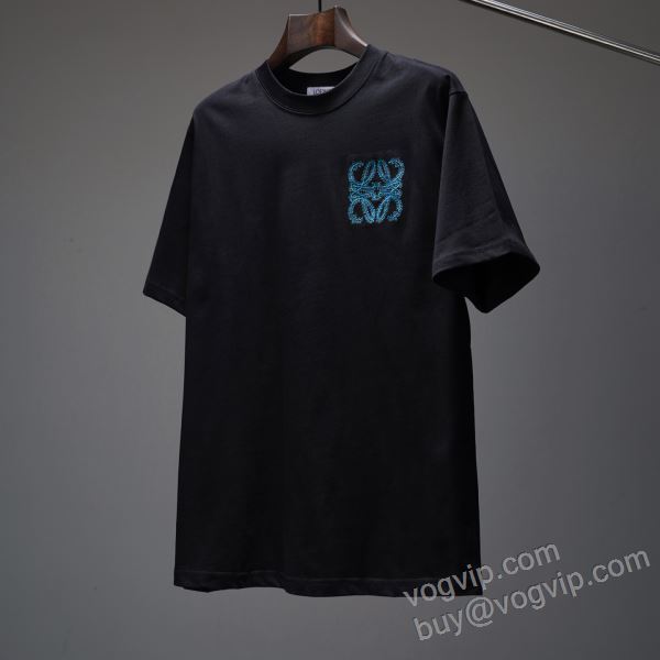 2026最安値新作登場 ロエベ LOEWEコピー NXZLOE065 半袖Tシャツ 2色可選 柔らかな質感