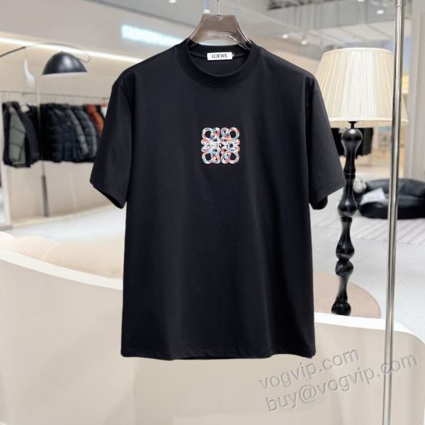 海外限定ライン ロエベ ブランドコピー NXZLOE074 半袖Tシャツ 2色可選 2026お買い得高品質