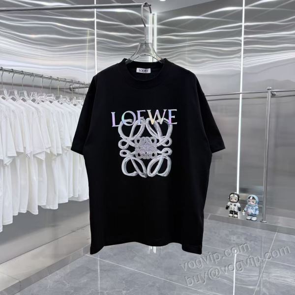 2026超人気新品 ロエベ 偽物ブランド NXZLOE081 半袖Tシャツ 2色可選 一番人気の新作はこれ