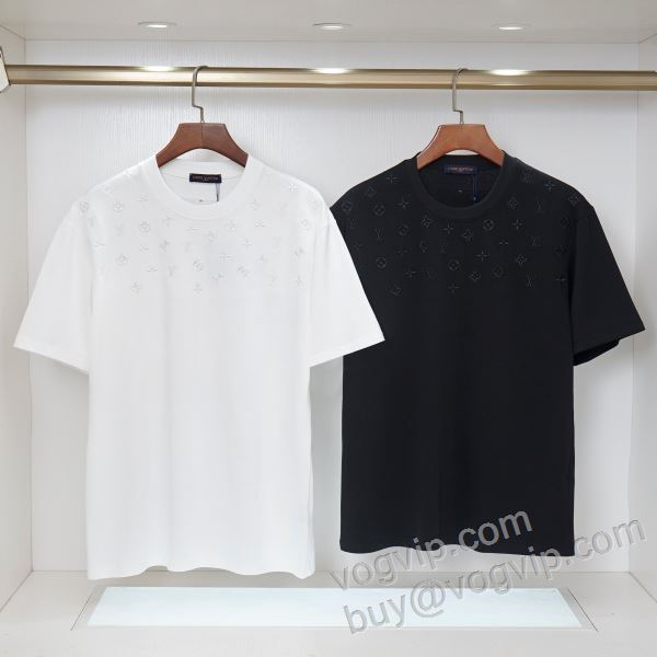 ★安心★追跡付 ルイ ヴィトン LOUIS VUITTONコピー ブランド NXZLV015 半袖Tシャツ 2色可選 2026最新入荷